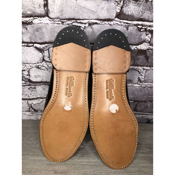 G.H Bass Weejuns Black Leather Handsewn Penny Dress Loafer Shoes Men 12D US/45EU - Picture 14 of 16